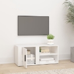 Mobile Porta TV Bianco 80x31,5x36 cm in Legno Multistrato