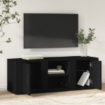 Mobile Porta TV Nero 100x31,5x35 cm in Legno Multistrato