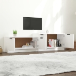 Mobile Porta TV Bianco 158,5x36x45 cm in Legno Multistrato