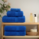 Asciugamani da Bagno SOLUND 10 pz Blu 100x200cm 600gsm