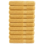 Asciugamani da Bagno SOLUND 10 pz Oro 100x200cm 600gsm