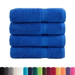 Asciugamani da Bagno SOLUND 4 pz Blu 100x150 cm 600gsm