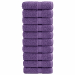 Asciugamani per Ospiti SOLUND 10 pz Viola 30x50cm 600 g/m²