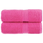 Asciugamani per Ospiti SOLUND 2 pz Rosa 30x50 cm 600 g/m²