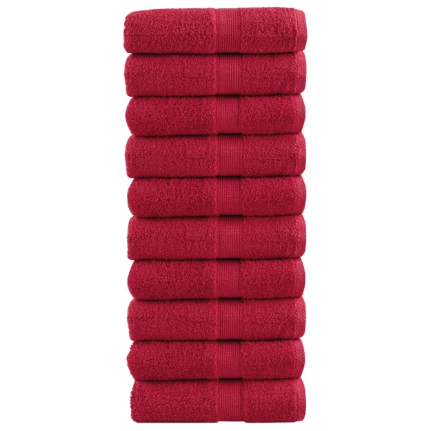 Salviette Premium SOLUND 10 pz Rosse 30x30 cm 600 g/m²