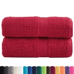 Salviette Premium SOLUND 2 pz Rosse 30x30 cm 600 g/m²