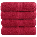 Salviette Premium SOLUND 4 pz Rosse 30x30 cm 600 g/m²