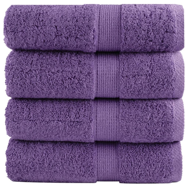 Salviette Premium SOLUND 4 pz Viola 30x30 cm 600 g/m²