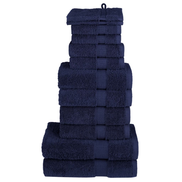 Set ASciugamani SOLUND 12 pz Blu Navy 600 gsm