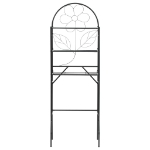 Scaffale da Bagno Nero 60x33x174 cm