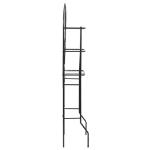 Scaffale da Bagno Nero 60x33x174 cm