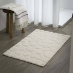 Sealskin Tappetino da Bagno Pebbles in Cotone 60x90 cm Avorio