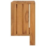 Porta Asciugamani a Parete 35x20x35 cm in Massello di Teak