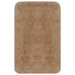 Set Tappetini per Bagno 3 pz in Tessuto Beige