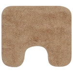 Set Tappetini per Bagno 3 pz in Tessuto Beige