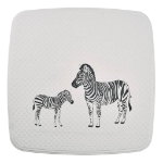 RIDDER Tappeto per Doccia Zebra 54x54 cm Bianco e Nero