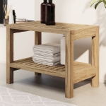 Tavolino da Bagno 60x30x45 cm in Legno Massello di Teak