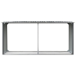 Capannone da Giardino in Acciaio Zincato 330x92x153cm Grigio