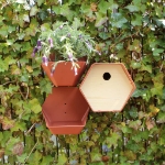 Capi Casetta per Uccelli Hive 1 19x23x20 cm Foro Rotondo Marrone