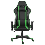 Sedia da Gaming Girevole Verde in PVC