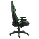 Sedia da Gaming Girevole Verde in PVC