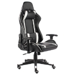 Sedia da Gaming Girevole Bianca in PVC