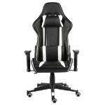 Sedia da Gaming Girevole Bianca in PVC