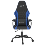 Sedia da Gaming Nera e Blu in Similpelle