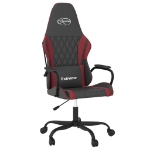 Sedia Gaming Nero e Rosso Vino in Similpelle