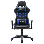 Sedia da Gaming Blu e Nera in Similpelle