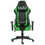 Sedia da Gaming Girevole Verde in PVC