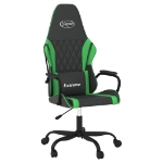 Sedia da Gaming Nera e Verde in Similpelle