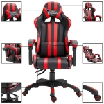 Sedia da Gaming Rossa in Similpelle