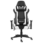 Sedia da Gaming Girevole Bianca in PVC