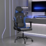 Sedia da Gaming Nera e Blu in Similpelle