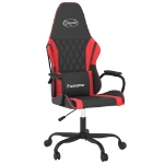 Sedia da Gaming Massaggiante Rosso e Nero in Similpelle