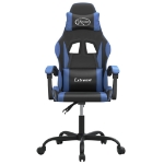 Sedia da Gaming Nera e Blu in Similpelle