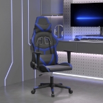 Sedia da Gaming Nera e Blu in Similpelle