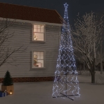 Albero di Natale a Cono Bianco Freddo 3000 LED 230x800 cm