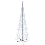 Albero di Natale a Cono Bianco Freddo 3000 LED 230x800 cm