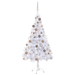 Albero di Natale Preilluminato con Palline 150 cm 380 Rami