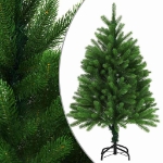 Albero di Natale Preilluminato con Palline Verde 120 cm