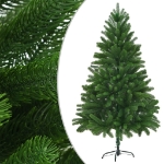 Albero di Natale Preilluminato con Palline Verde 180 cm