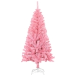 Albero di Natale Artificiale con Supporto Rosa 120 cm PVC