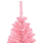 Albero di Natale Artificiale con Supporto Rosa 120 cm PVC