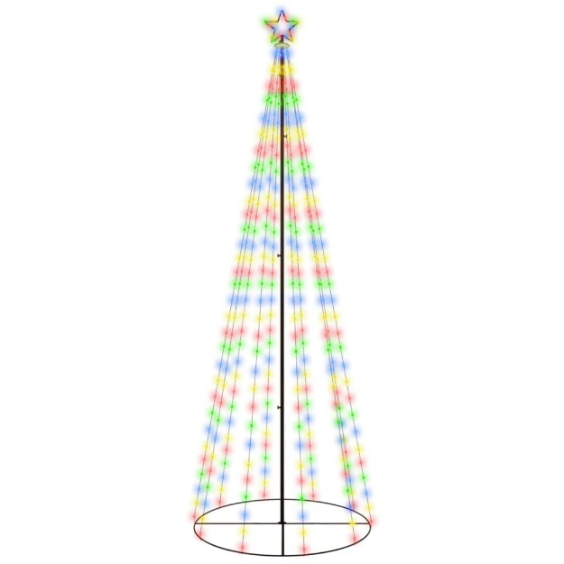 Albero di Natale a Cono Colorato 310 LED 100x300 cm