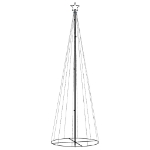 Albero di Natale a Cono Colorato 310 LED 100x300 cm