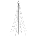 Albero di Natale con Puntale Colorato 200 LED 180 cm