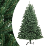 Albero di Natale Artificiale Incernierato con Base Verde 210 cm