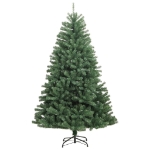 Albero di Natale Artificiale Incernierato con Base Verde 210 cm